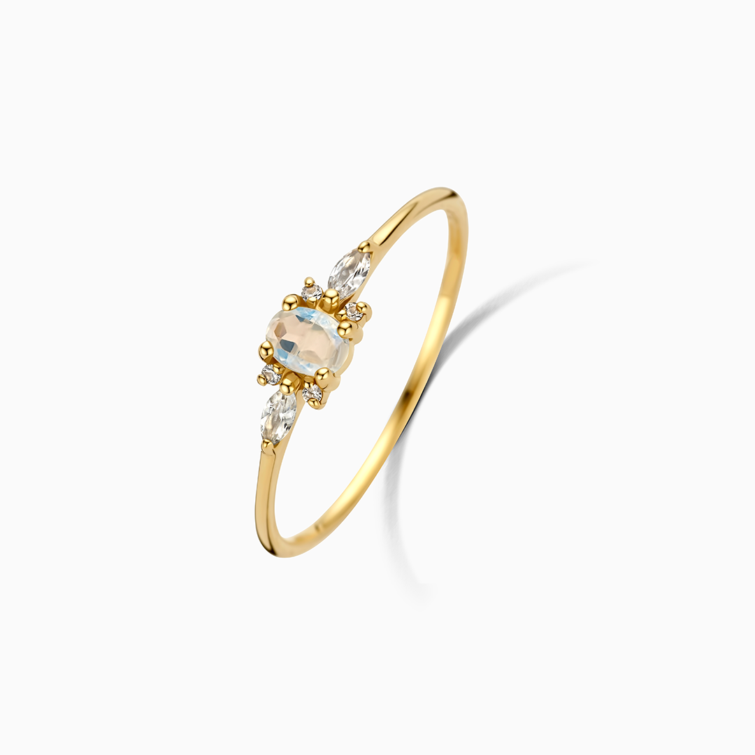 Vestiva | Månsten Muse ring i guld