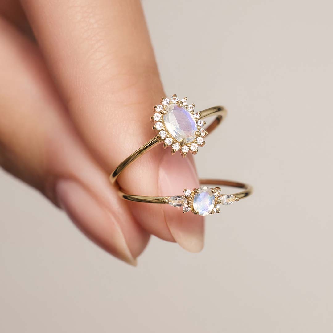 Vestiva | Månsten Muse ring i guld