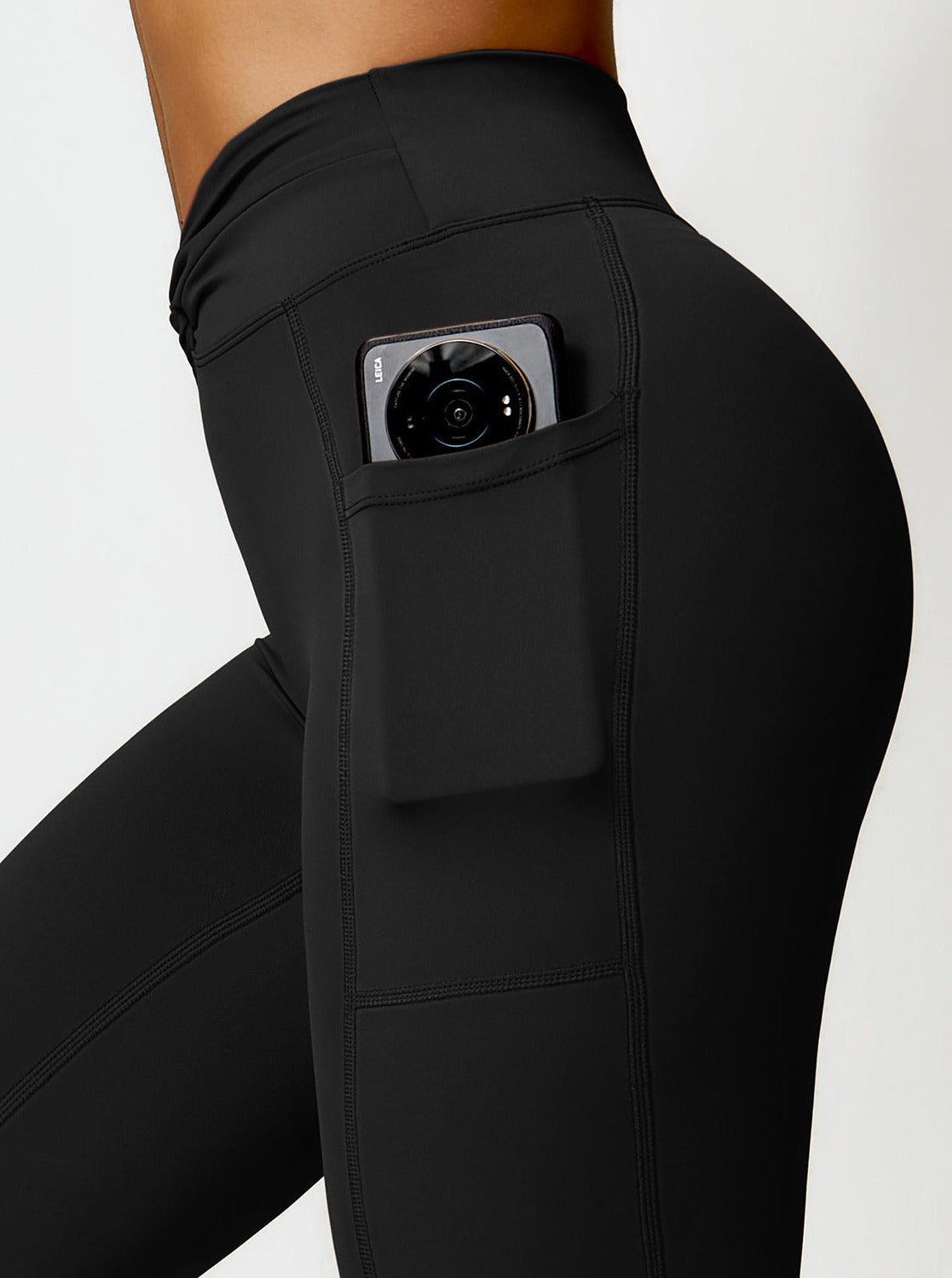Elena | Bootcut-leggings med hög midja och fickor