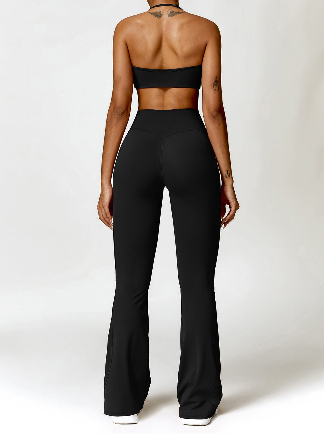 Elena | Bootcut-leggings med hög midja och fickor