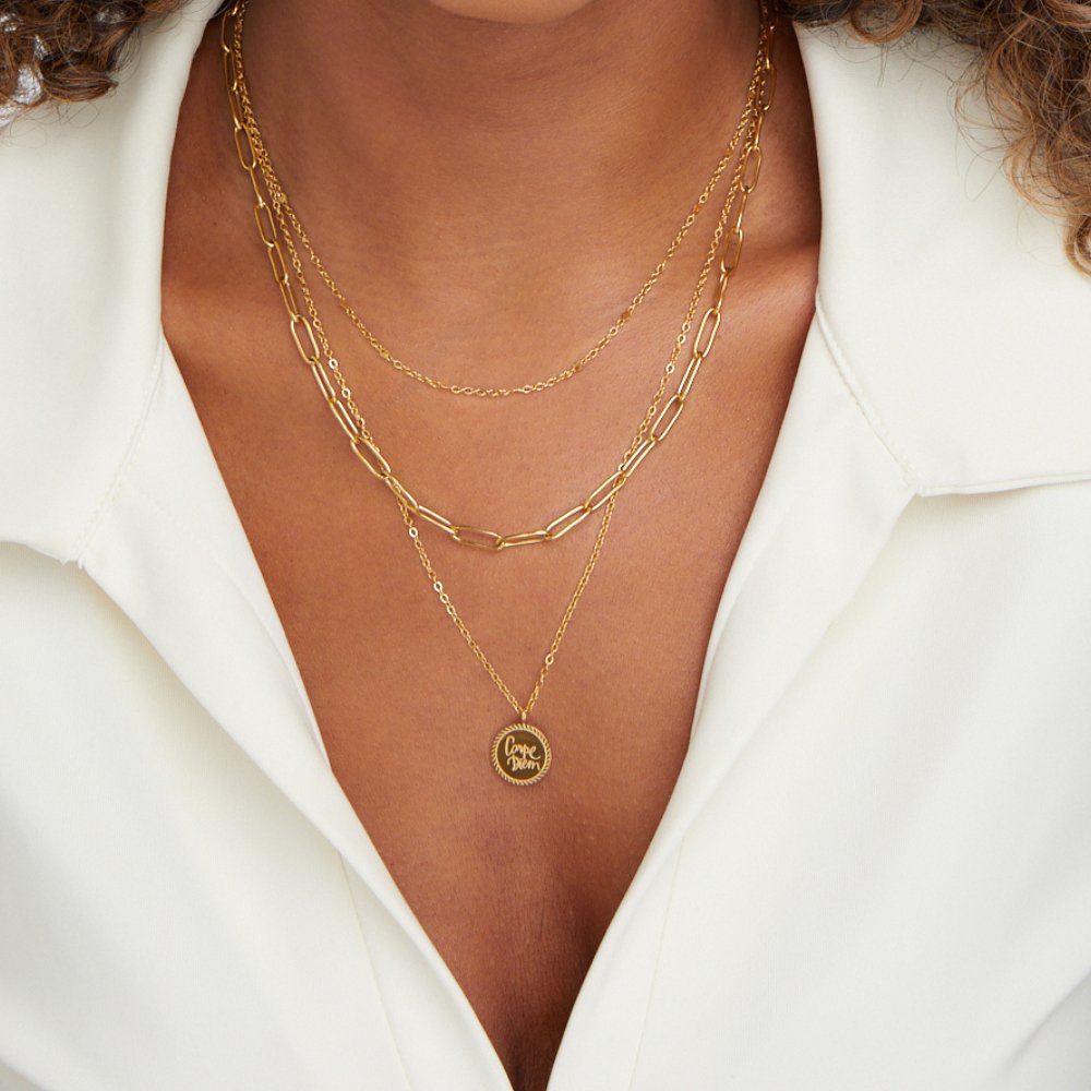 Vestiva | Lagerhalsband med Myntdetaljer