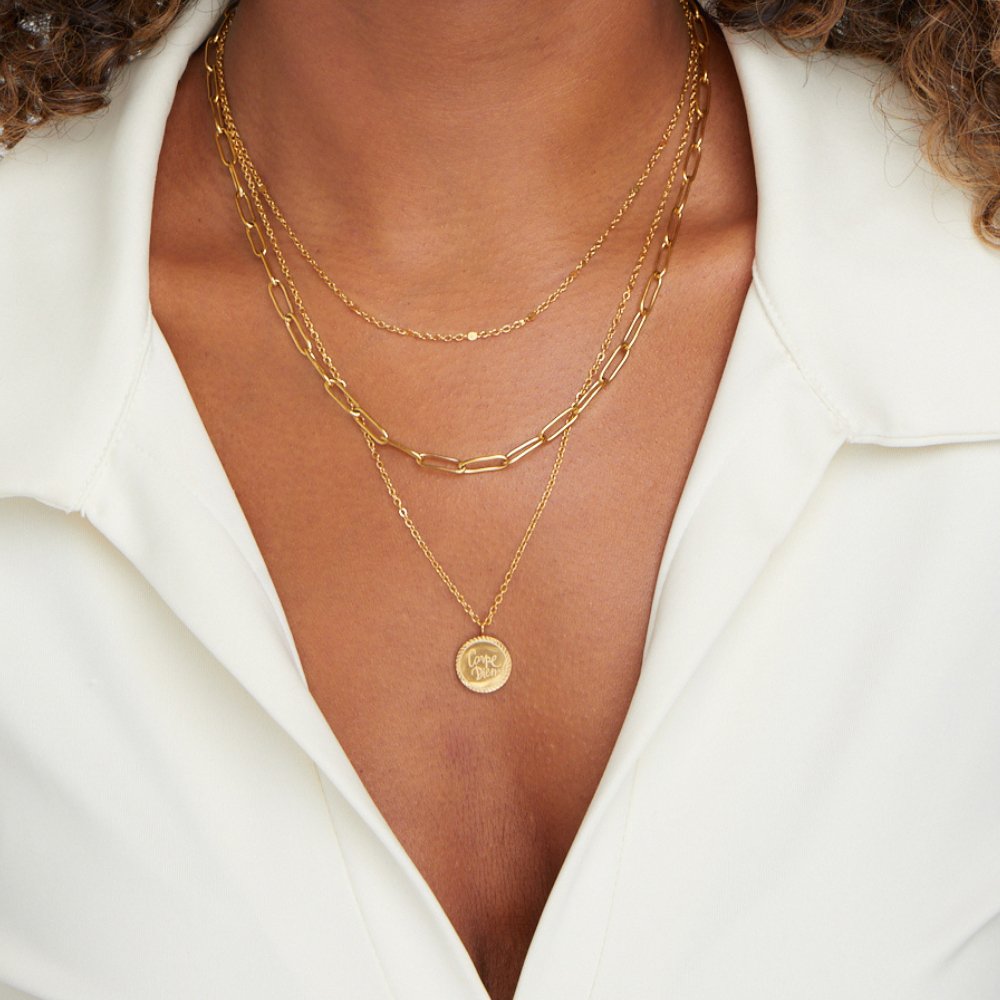 Vestiva | Lagerhalsband med Myntdetaljer