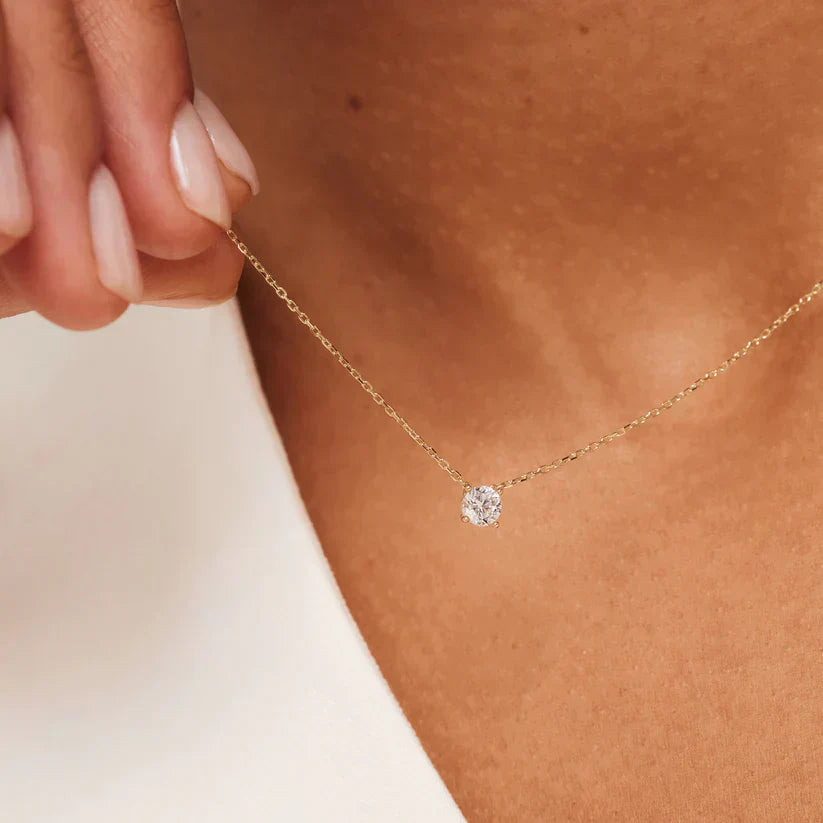 Vestiva | Cléa moissanite krage i guld
