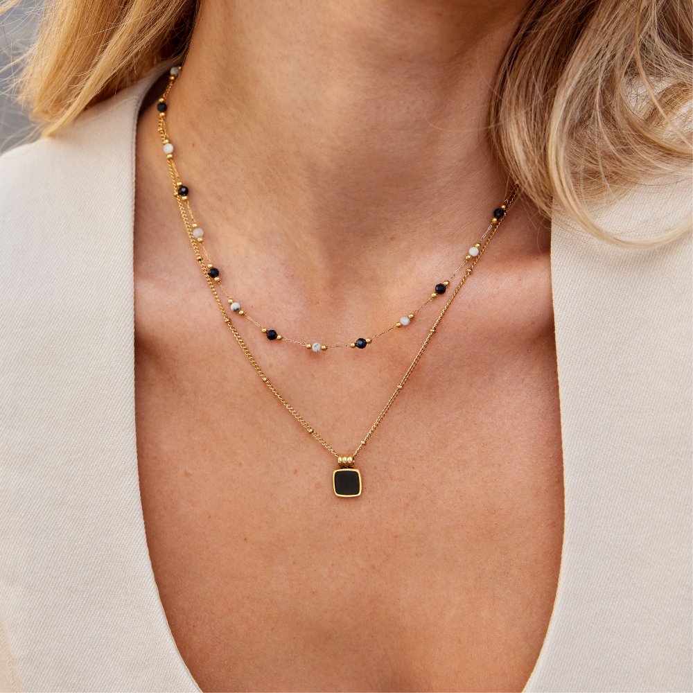 Vestiva | Luna Midnatt Sten Collar