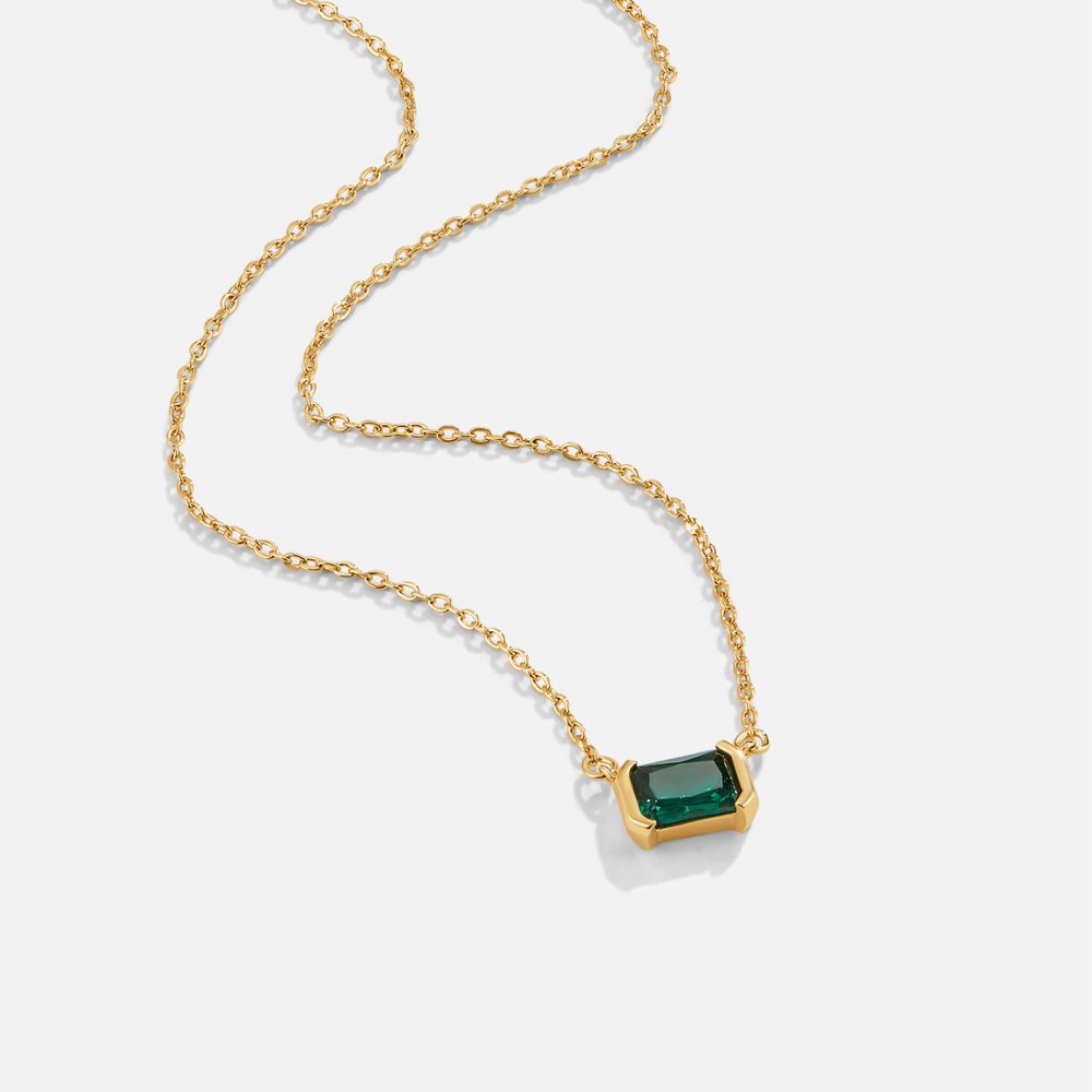 Vestiva | Moni Grön Emerald Halsband