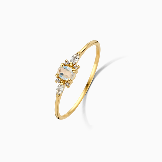Vestiva | Månsten Muse ring i guld