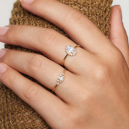 Vestiva | Månsten Muse ring i guld