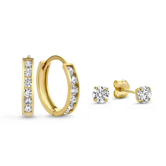 Vestiva | Dara Brillane hängande set i guld