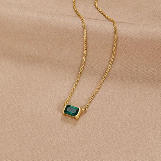 Vestiva | Moni Grön Emerald Halsband