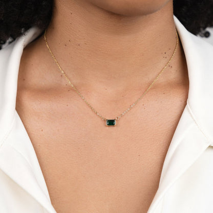Vestiva | Moni Grön Emerald Halsband